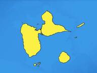 Guadeloupe sur la carte