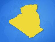 Algérie sur la carte