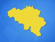 Belgique sur la carte
