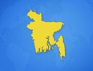 Bangladesh sur la carte