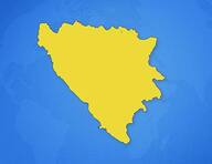 Bosnie-Herzégovine sur la carte