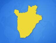 Burundi sur la carte