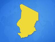 Tchad sur la carte