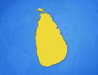 Sri Lanka sur la carte