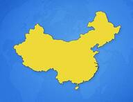 Chine sur la carte