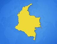 Colombie sur la carte