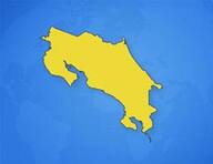 Costa Rica sur la carte