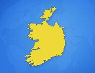 Irlande sur la carte