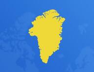 Groenland sur la carte