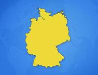 Allemagne sur la carte