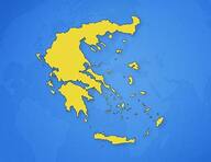 Grèce sur la carte