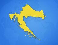 Croatie sur la carte