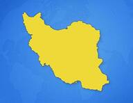 Iran sur la carte
