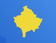 Kosovo sur la carte