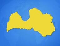 Lettonie sur la carte