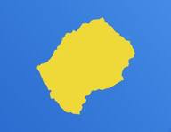 Lesotho sur la carte