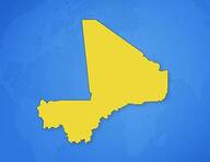 Mali sur la carte