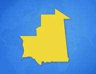 Mauritanie sur la carte