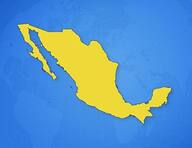 Mexique sur la carte