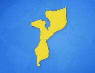 Mozambique sur la carte
