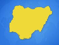 Nigeria sur la carte