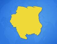 Suriname sur la carte