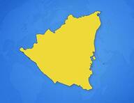 Nicaragua sur la carte