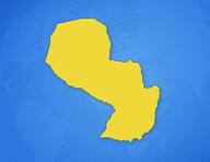 Paraguay sur la carte