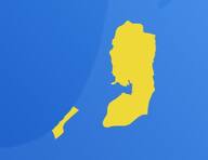 Palestine sur la carte