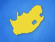Afrique du Sud sur la carte