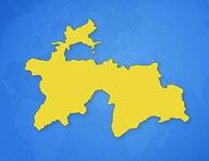 Tadjikistan sur la carte