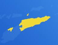 Timor oriental sur la carte