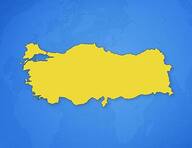 Turquie sur la carte