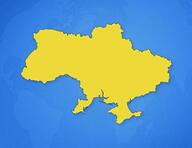 Ukraine sur la carte