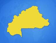 Burkina Faso sur la carte