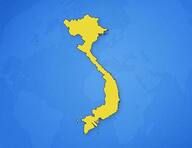 Vietnam sur la carte