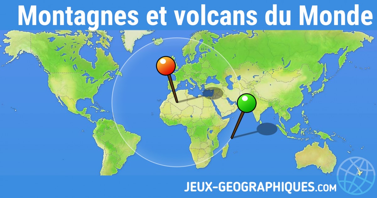 jeux-geographiques.com jeux gratuits Montagnes et volcans du Monde